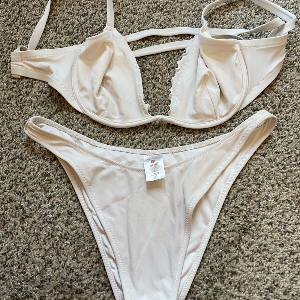Shade & Shore Elegant White Swimwear